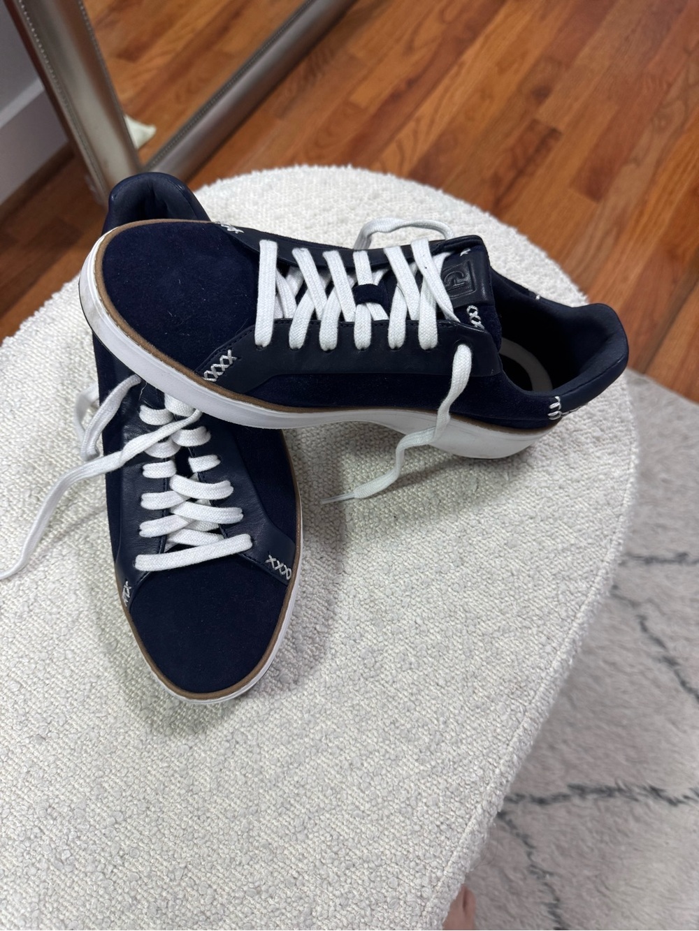 Cole Haan GrandPrø Suede Sneakers Navy Blue Size 8.5 | Like New - Picture 6 of 7